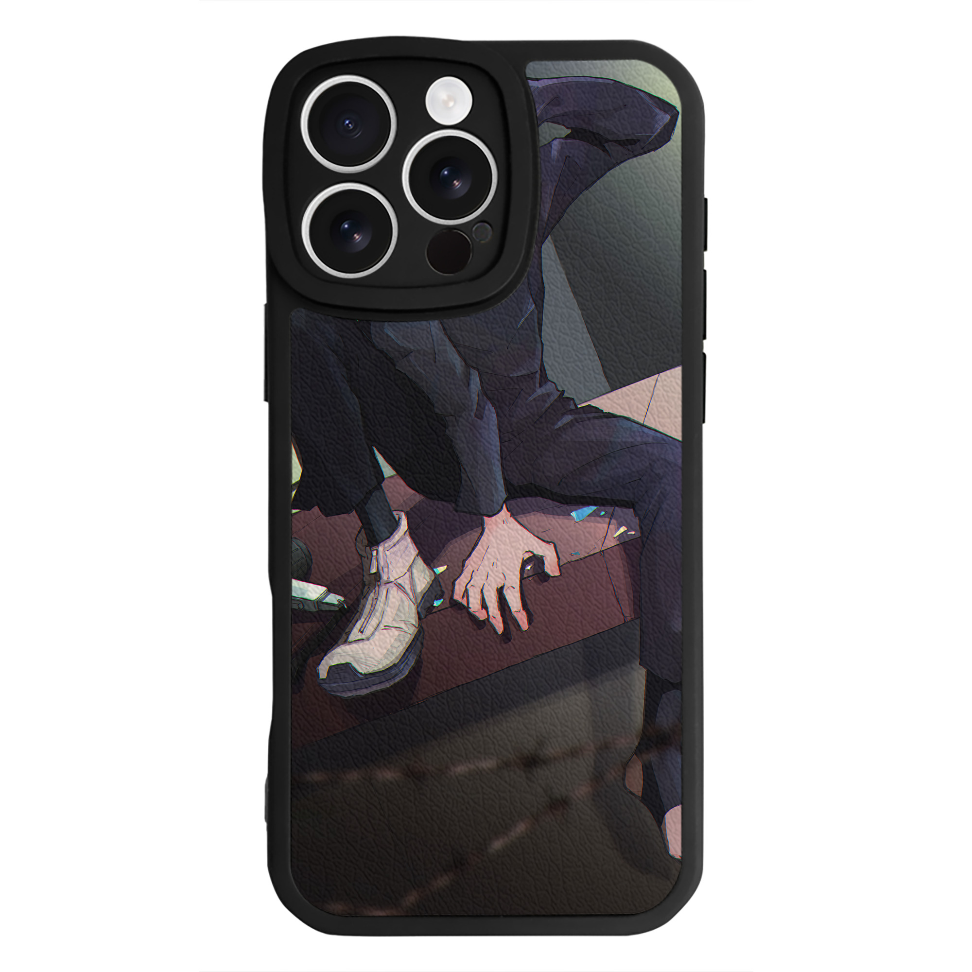 （画像用） 呪術廻戦 Jujutsu Kaisen 【iPhone 16シリーズ対応】シリコンスマホケース（レザー調） 材質：シリコン